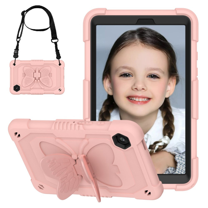 Samsung Galaxy Tab A9 Kid Vlinder Etui met Schouderband