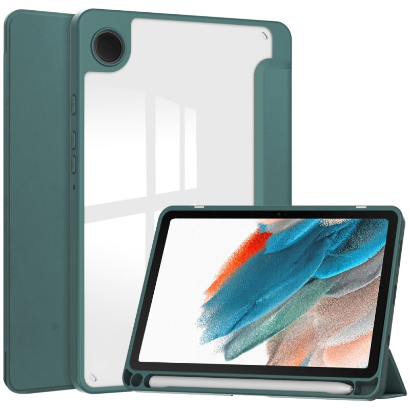 Slim case Samsung Galaxy Tab A9 Transparante achterkant en penhouder