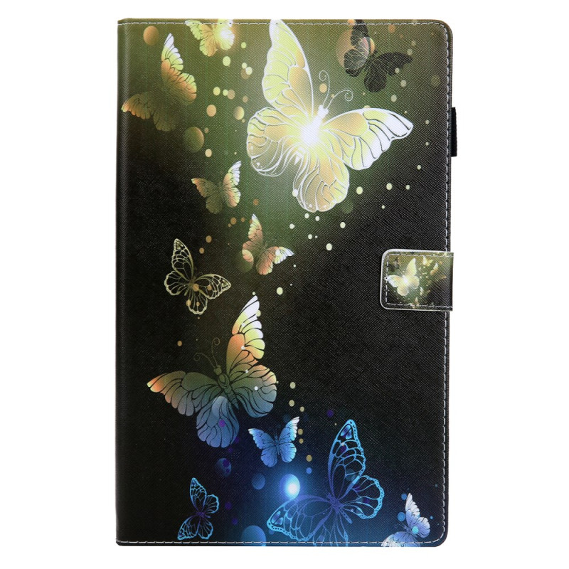Samsung Galaxy Tab A11 Plus / A9 Plus Hoesje Goud Vlinders