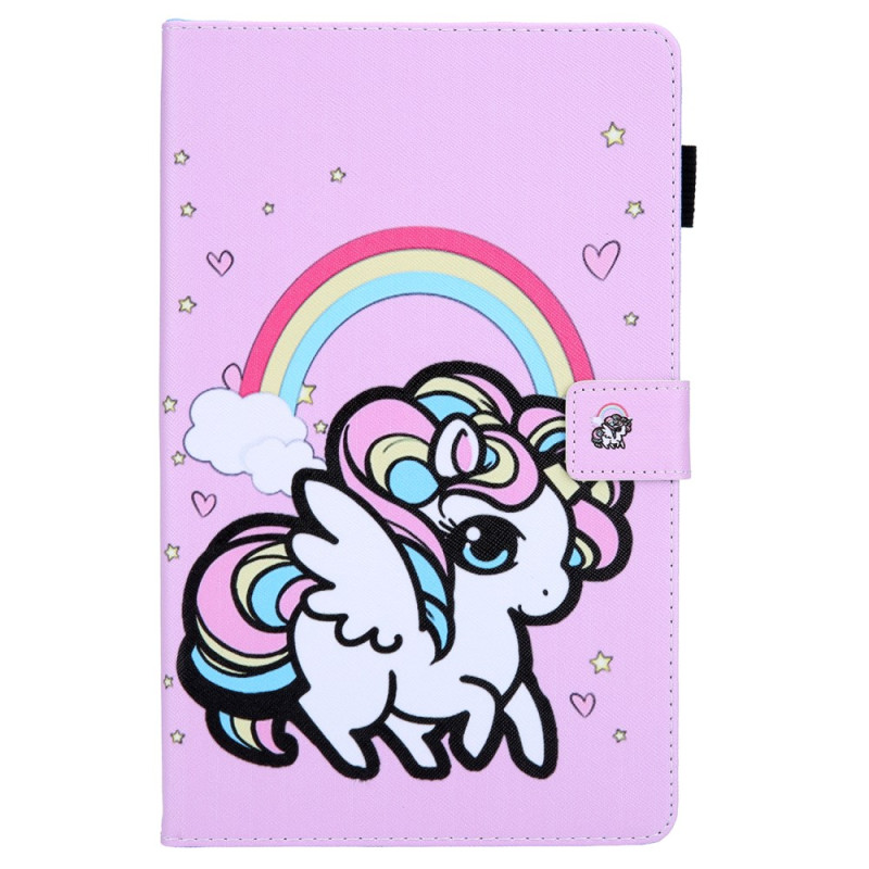 Samsung Galaxy Tab A11 Plus / A9 Plus Rainbow Unicorn hoesje