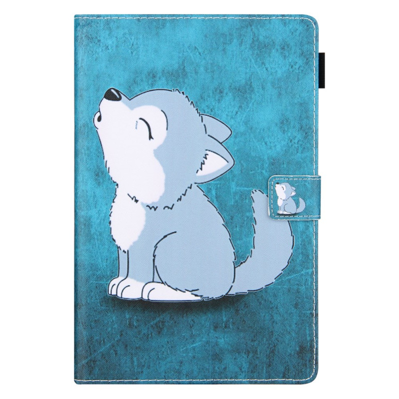 Samsung Galaxy Tab A9 Plus Schattig Wolf Hoesje