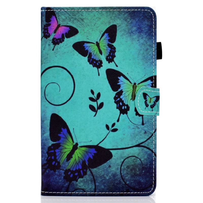 Hoesje Samsung Galaxy Tab A11 Plus / A9 Plus Vlucht van groene vlinders