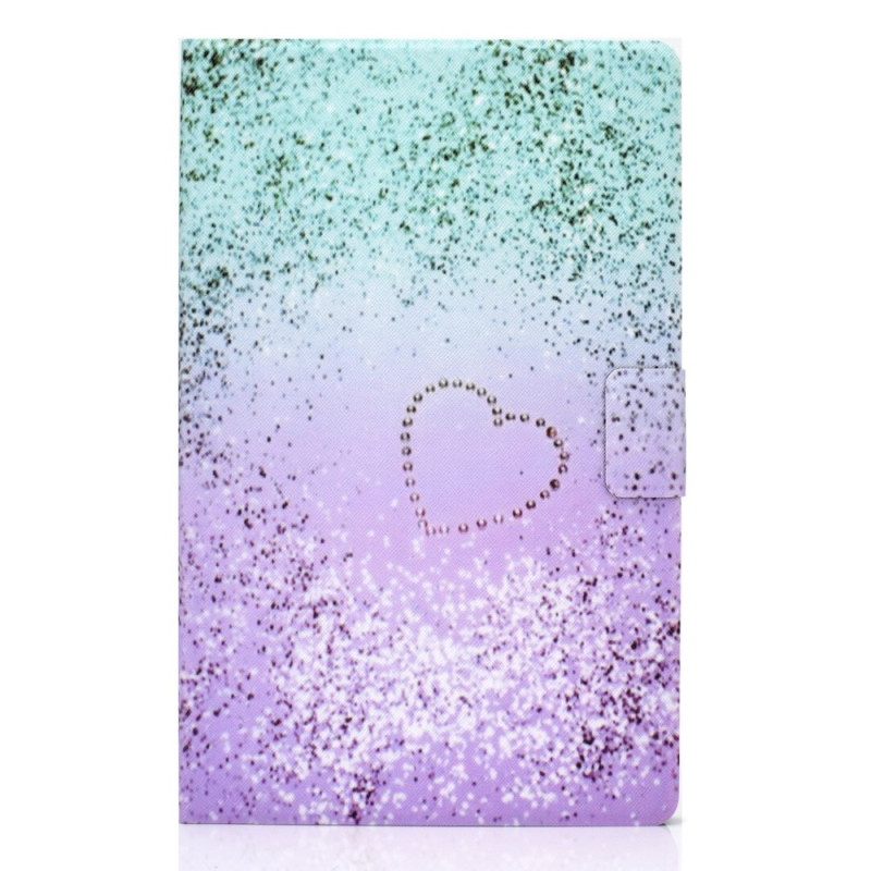 Samsung Galaxy Tab A9 Plus Hart en glitter hoesje