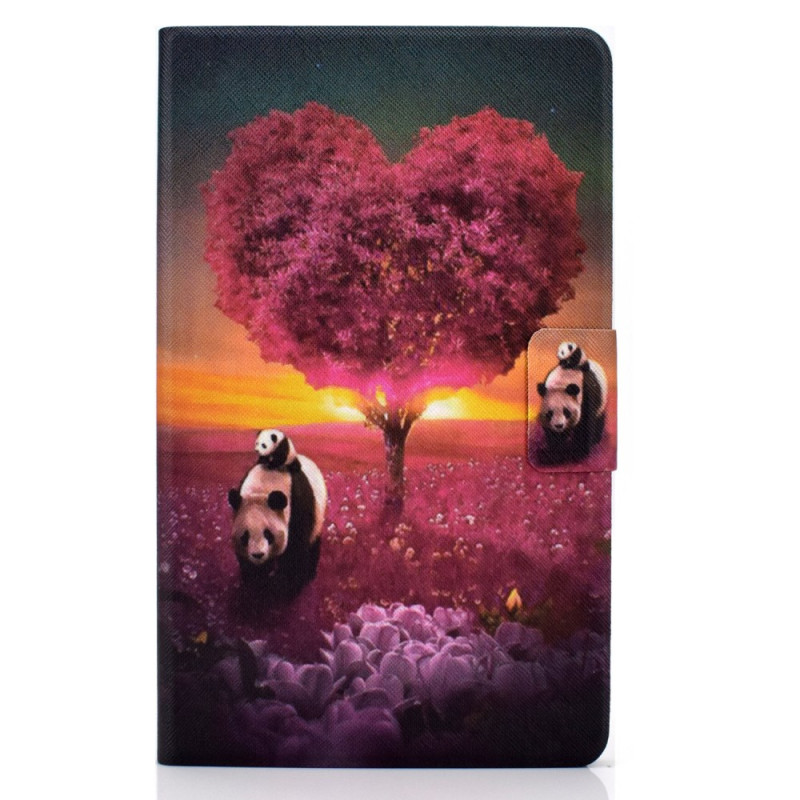 Samsung Galaxy Tab A11 Plus / A9 Plus Hoesje Hart en Panda's