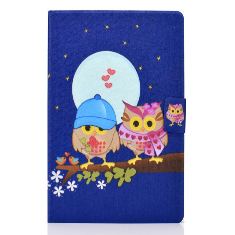 Samsung Galaxy Tab A11 Plus / A9 Plus Hoesje Paar Uilen