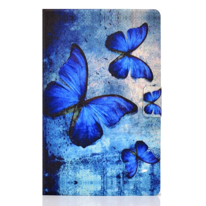 Samsung Galaxy Tab A11 Plus / A9 Plus Aquarel Vlinders Hoesje