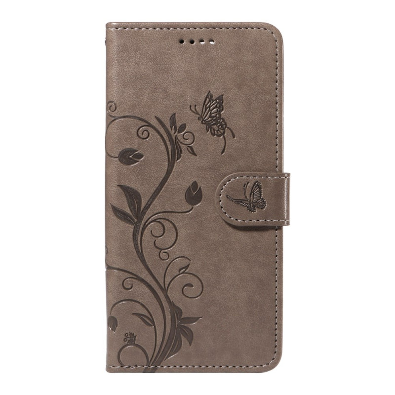 Xiaomi 14 Bloemen en Vlinders Strap Case