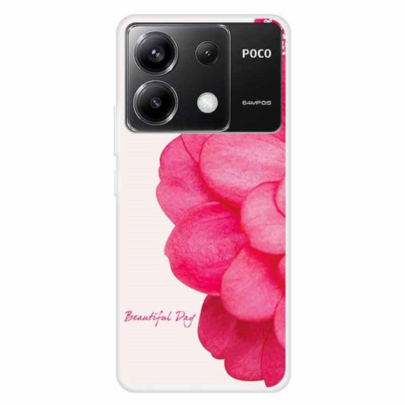 Xiaomi Redmi Note 13 Pro 5G / Poco X6 5G Roze Bloem Hoesje