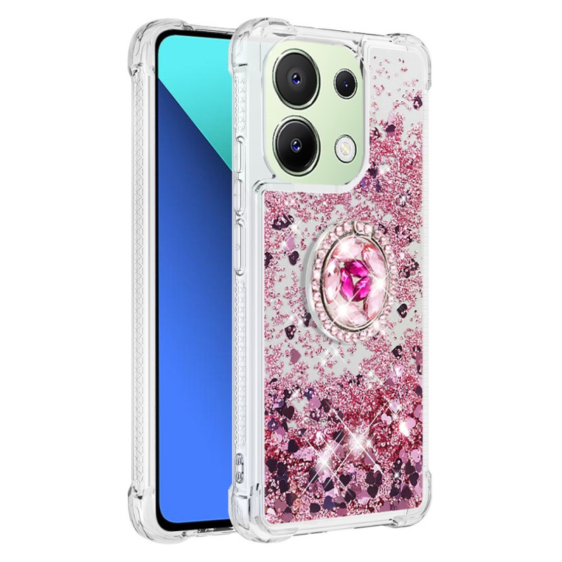 Xiaomi Redmi Note 13 4G hoesje ring-ondersteuning glitter