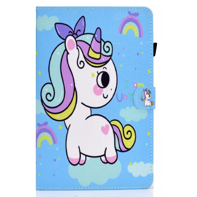 Samsung Galaxy Tab S8 / S7 Regenboog Unicorn hoesje