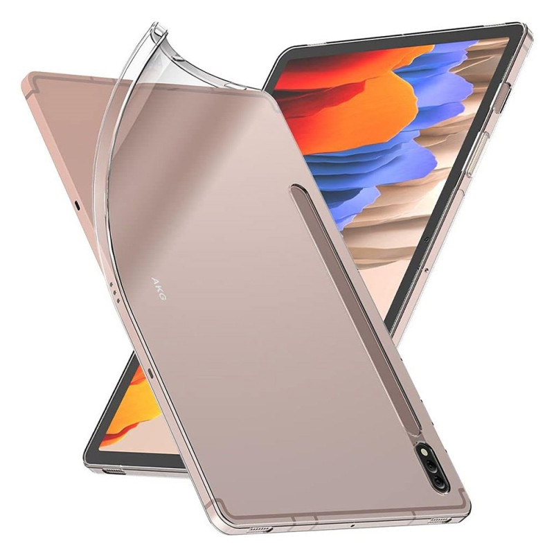 Samsung Galaxy Tab S8 / S7 Ultradunne Transparante Cover Stylusgleuf