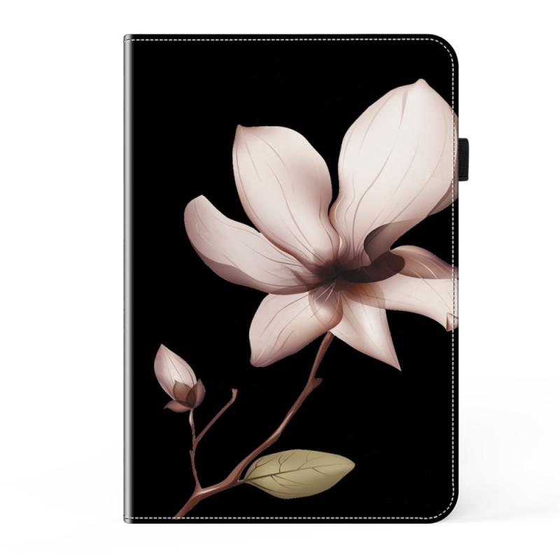 Hoes Samsung Galaxy Tab A8 10.5 (2021) / (2022) Antidruppel tablethoes met elastische sluiting en roze bloemmotief