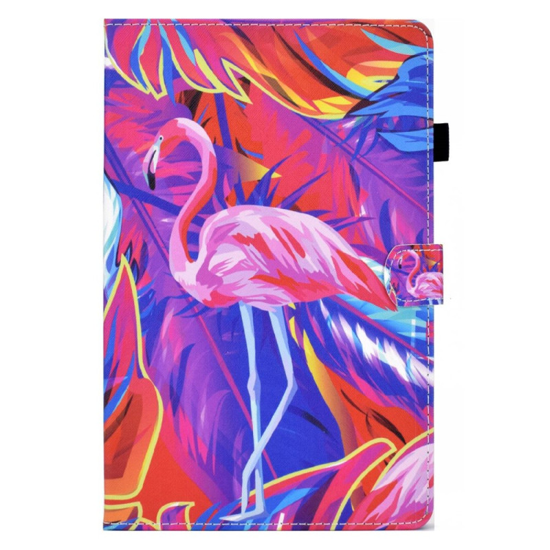 Samsung Galaxy Tab A8 Hoesje (2022) / (2021) Roze Flamingo