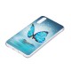 Huawei P20 Vlinder Hoesje Blauw Fluorescerende