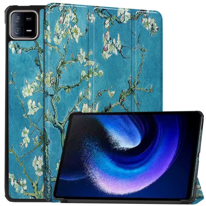 Slim hoesje Xiaomi Pad 6 / 6 Pro abrikoos bloemen