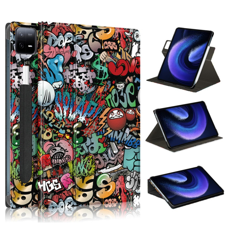 Xiaomi Pad 6 Pro Roterende Stylus Houder Graffiti