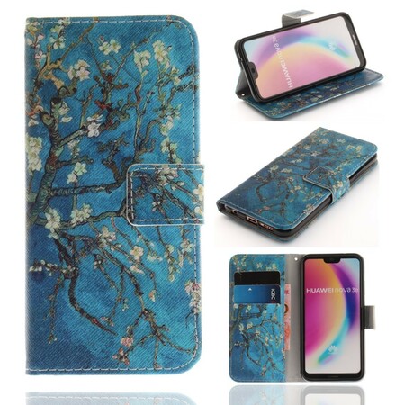 Huawei P20 Lite Premium Bloemenboompje Hoesje