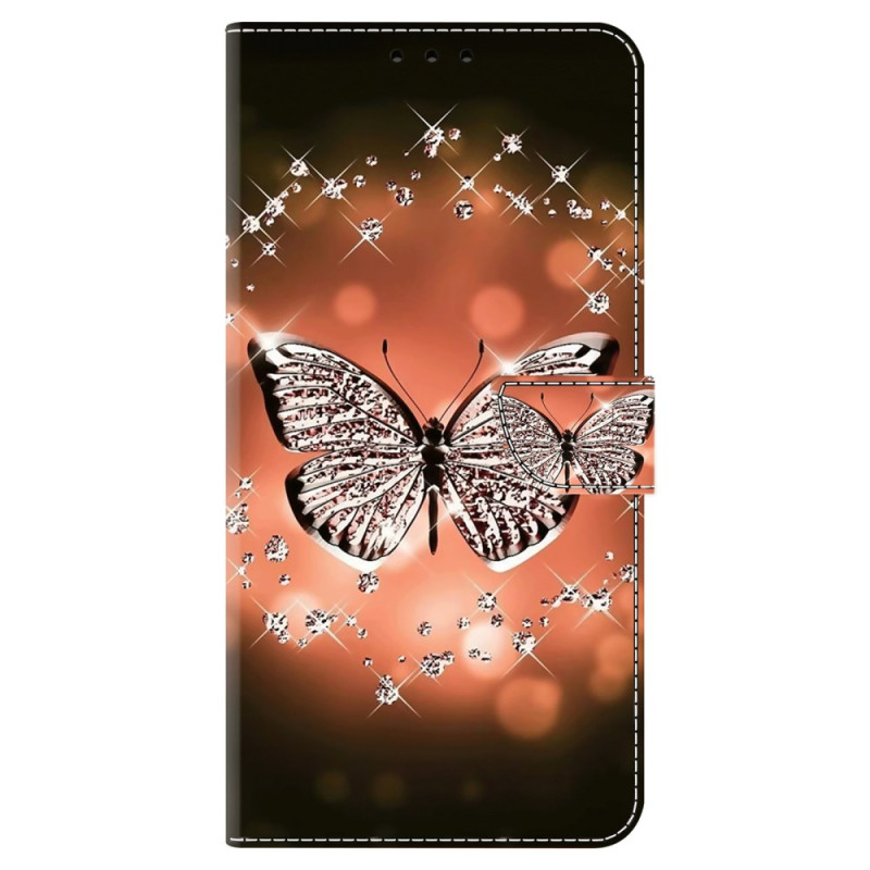 Honor Magic 6 Lite Kristallen Vlinder Etui