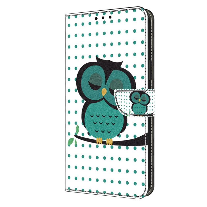 Honor Magic 6 Lite / X9b hoesje met slapende uil