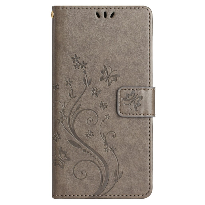 Honor Magic 6 Lite Hoesje Vlinders en Bloemen met Koord
