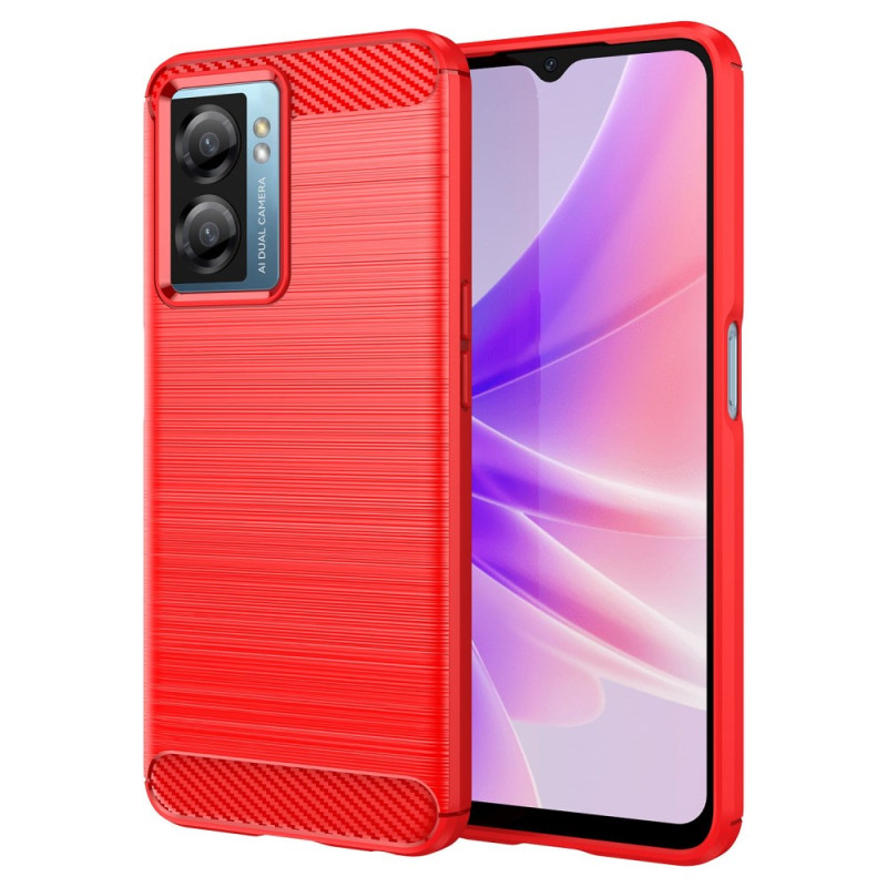 Oppo A77 5G/A57 5G/4G/A57s/Realme Narzo 50 5G Geborsteld Koolstofvezel Hoesje