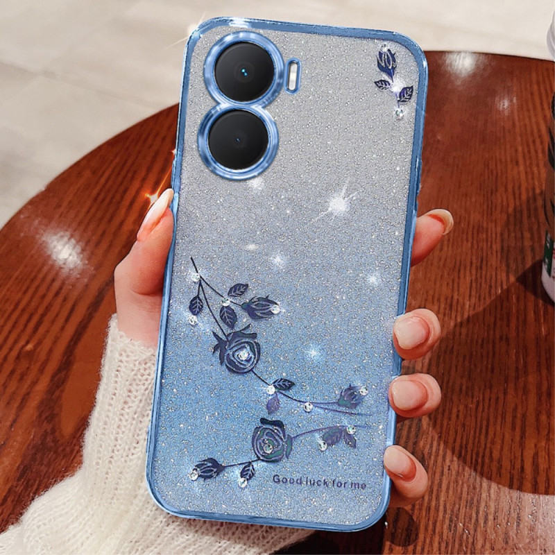 Huawei Nova 12 SE Bloem en Bergkristal Hoesje KADEM