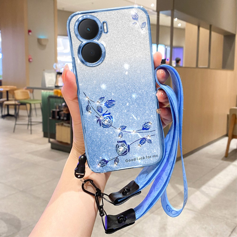 Huawei Nova 12 SE Bloem en Strass Band Case