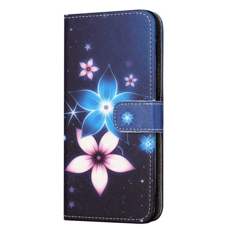 Hoesje Samsung Galaxy M15 5G Lunar Bloemen met Riempje