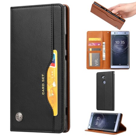 Sony Xperia XA2 Kunstlederen Flip Cover Kaarthoesje