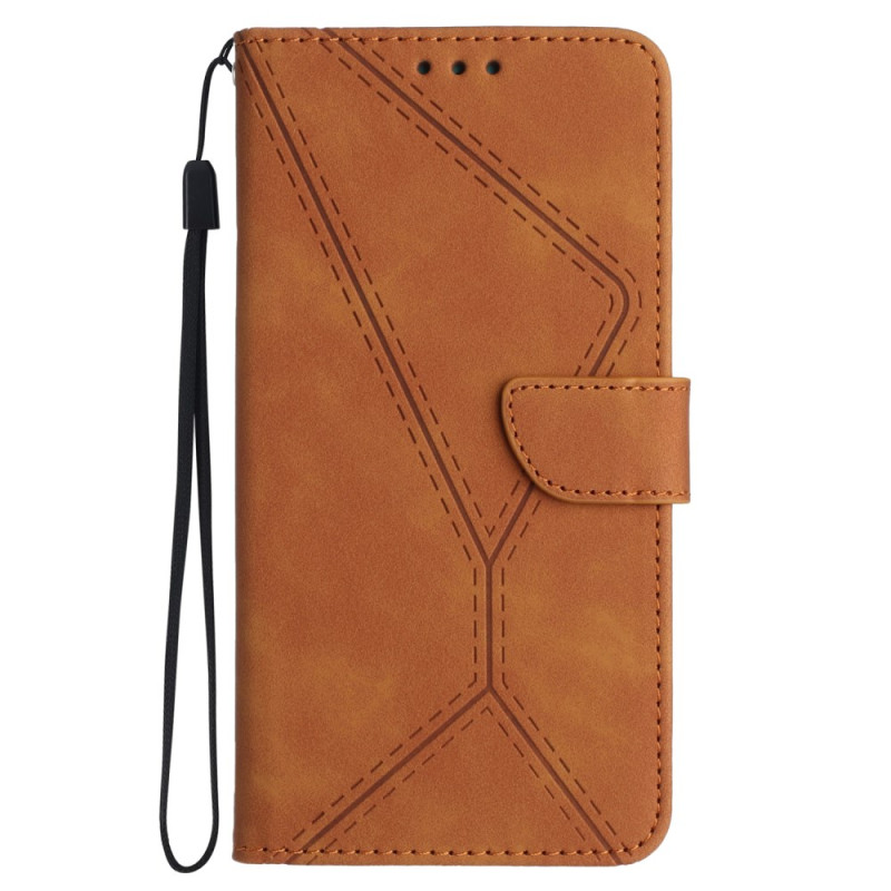 Samsung Galaxy M55 5G Lanyard Hoesje Lijnen en Stippen