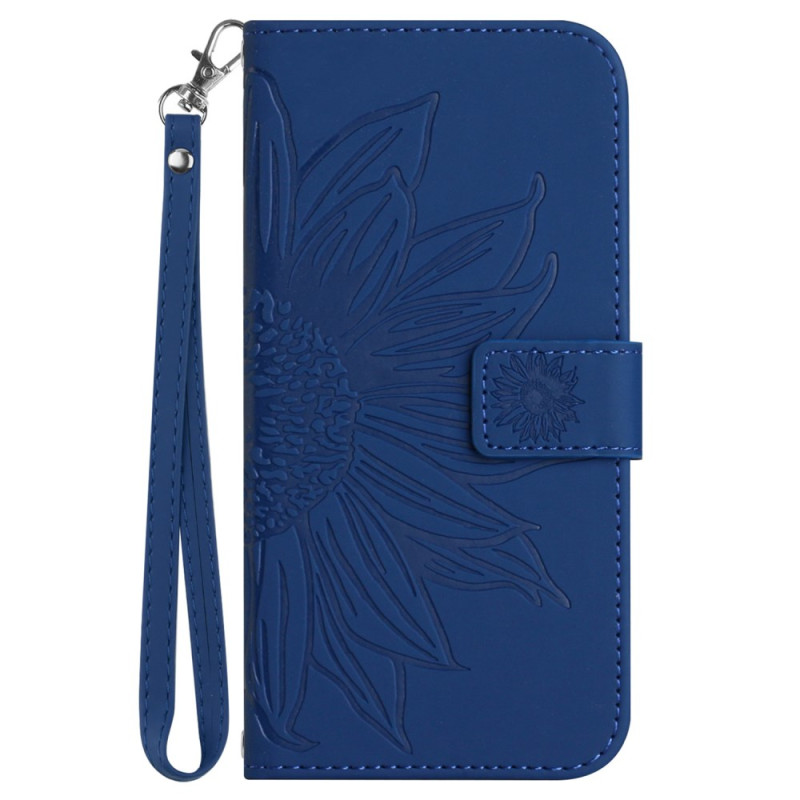 Samsung Galaxy M55 5G Zonnebloem Lanyard Hoesje