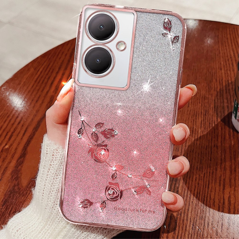 Oppo A79 5G Bloemen en Strass KADEM Case