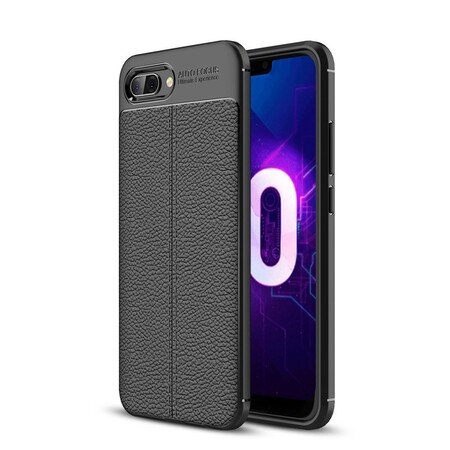Huawei Honor 10 Lederen Hoesje Litchi Dubbele lijn