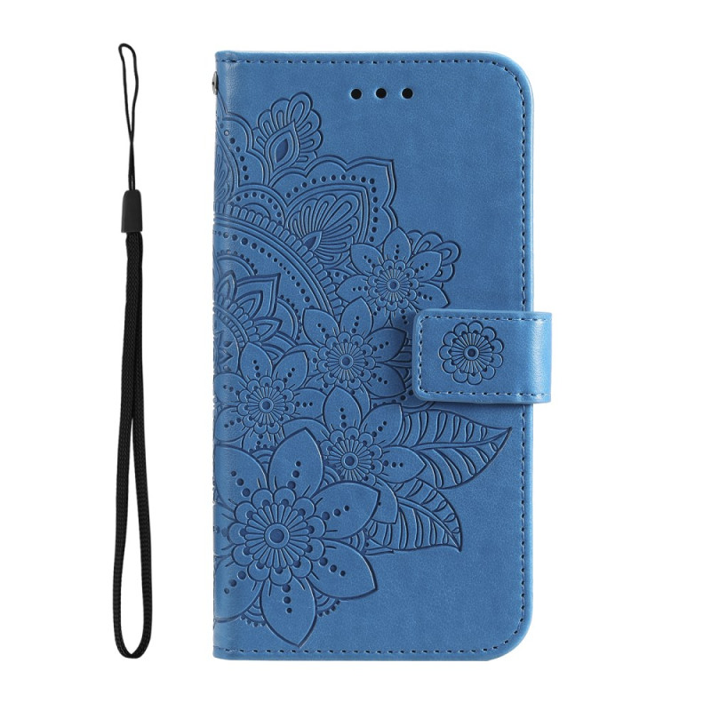 Hoesje Oppo A38 Bloempatroon met Koord
