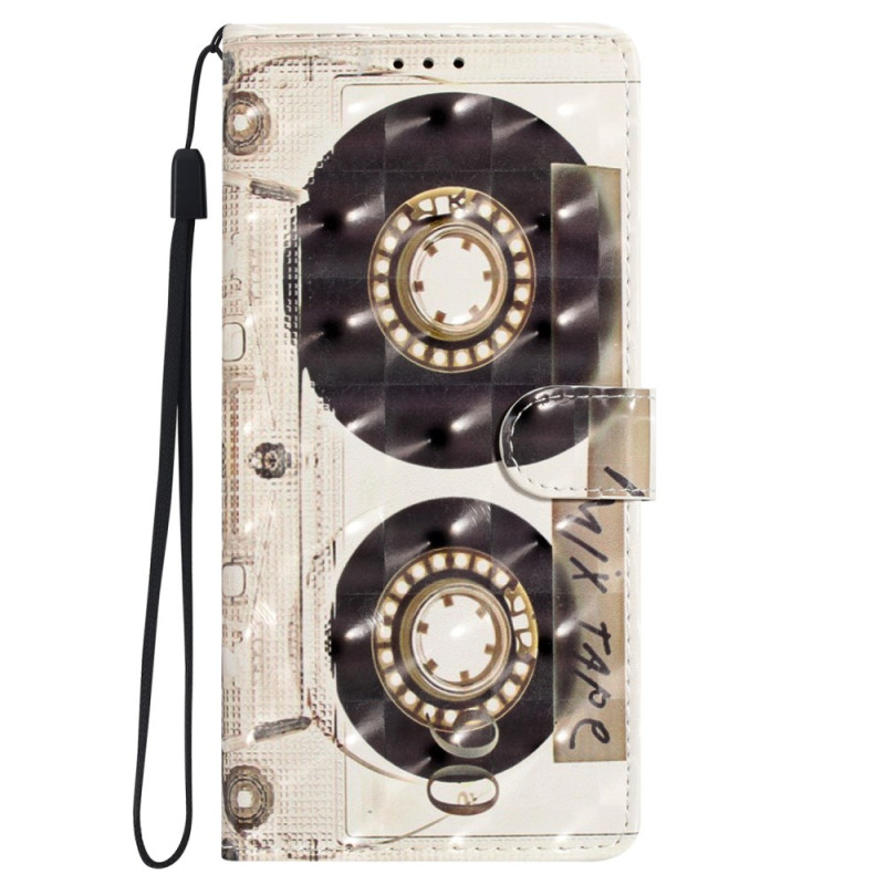 Hoesje Oppo A78 3D Patroon Sleutelkoord Cassette