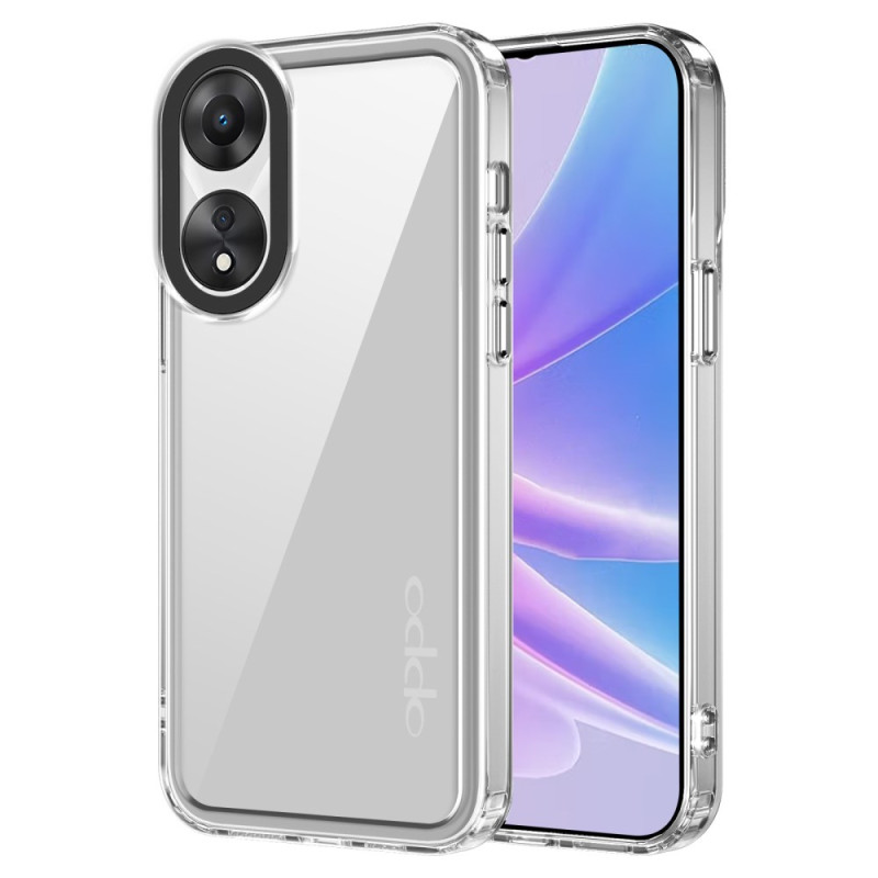 Oppo A78 5G Clear Case Metalen stijl randen