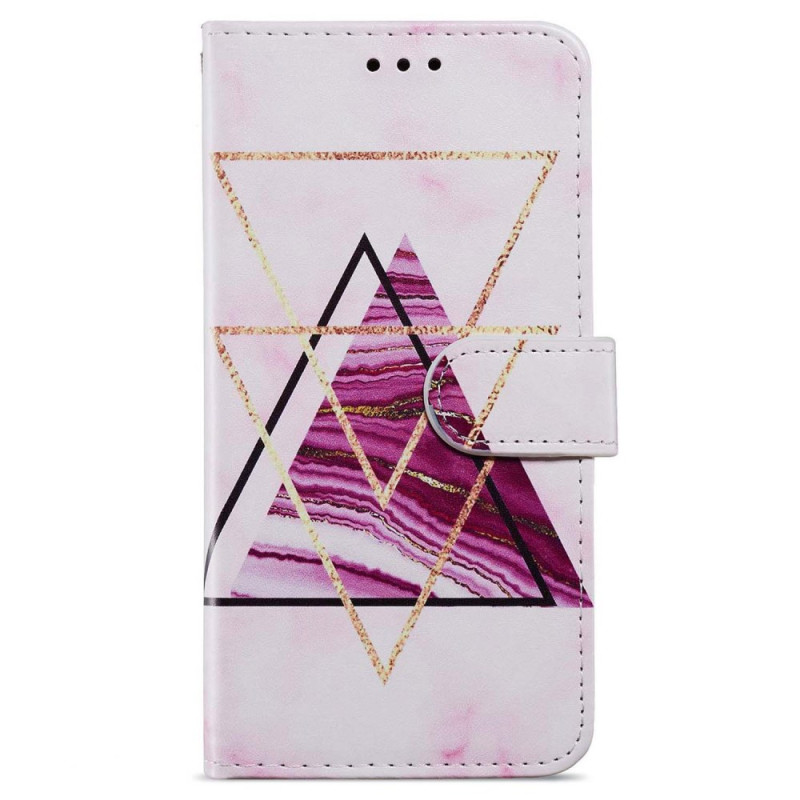 Oppo A98 5G driekleurig marmeren band hoesje