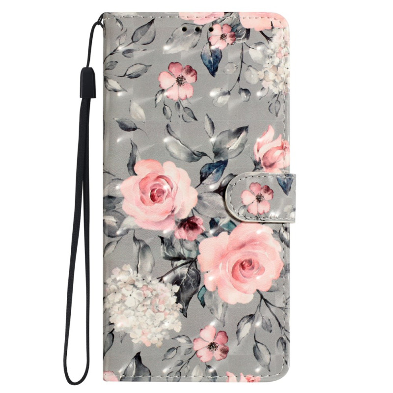 Oppo A98 5G Roze Bloemen Band Case