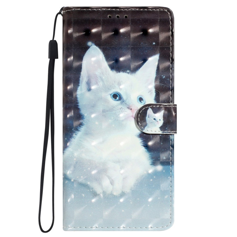 Oppo A98 5G Wit 3D Cat Boekje