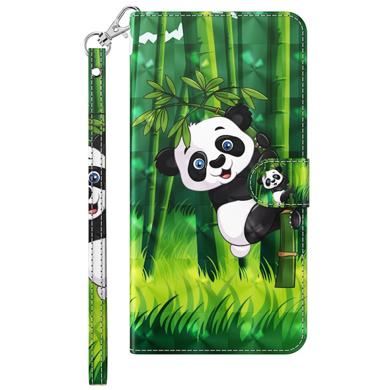 Oppo A17 / A17k Panda Bamboe Sleutelkoord Hoesje