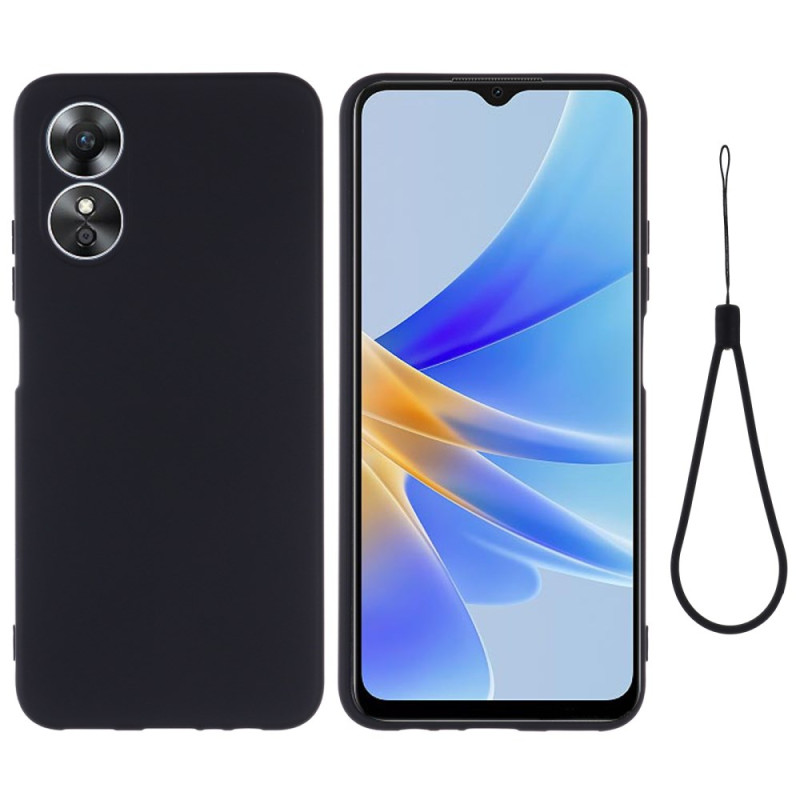 Oppo A17 / A17k Liquid Silicone Sleutelkoord Hoesje