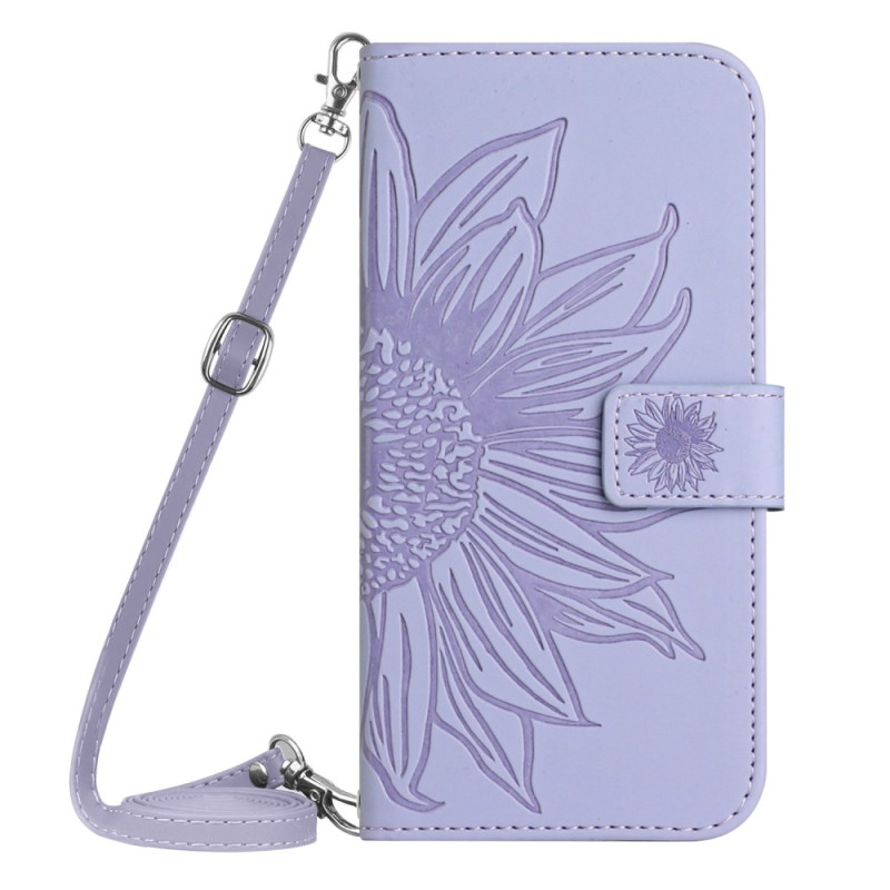 Oppo A17 Schoudertas met zonnebloemenprint