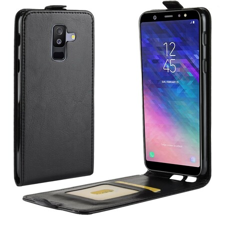 Samsung Galaxy A6 Plus opvouwbaar lederen hoesje