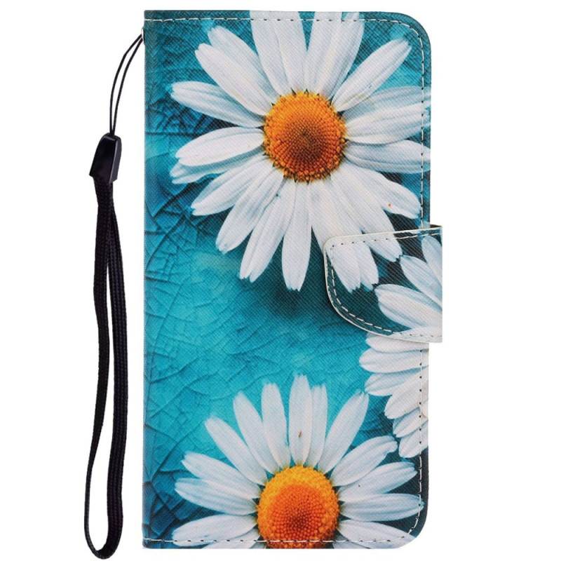 Oppo A96 Chrysant Lanyard Hoesje