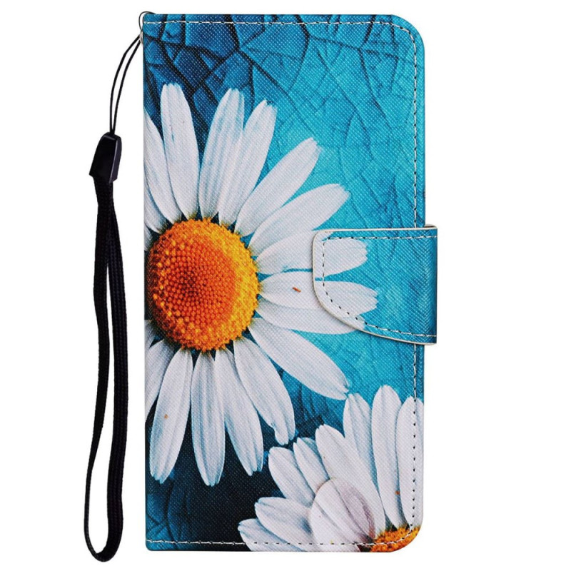 Oppo A96 4G Grote Chrysant Strap Hoesje