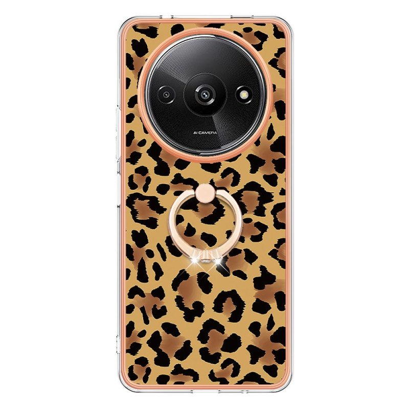 Xiaomi Redmi A3 Hoesje Luipaardprint Ringsteun