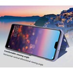 Bekijk Cover Huawei P20 Pro Spiegel en Simiii Leer