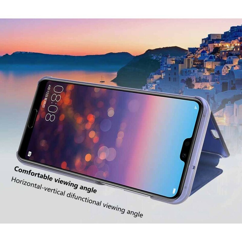 Bekijk Cover Huawei P20 Pro Spiegel en Simiii Leer