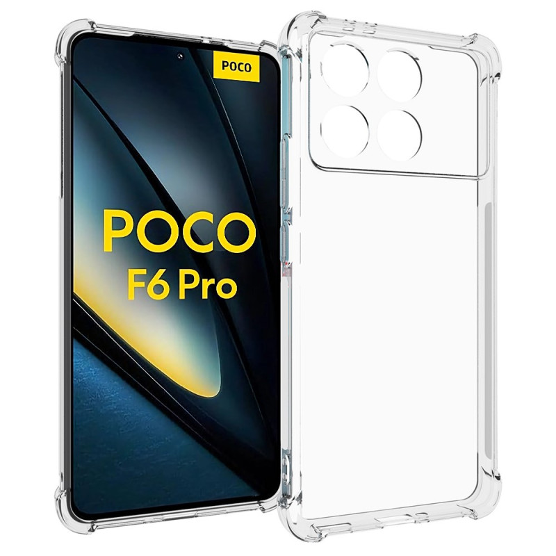 Poco F6 Pro Transparant Shell Versterkte Hoeken