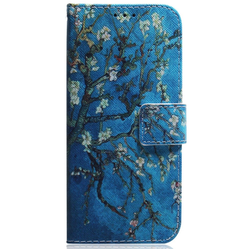 Honor X7a hoesje abrikoos bloemen